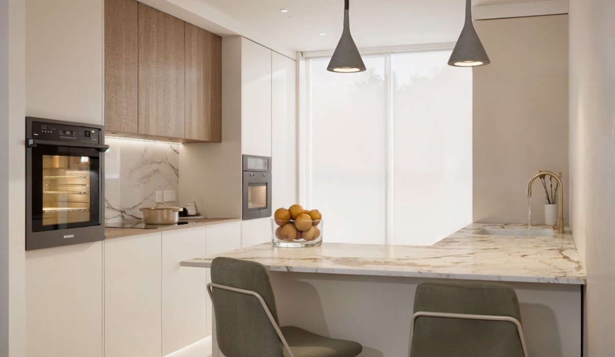 Kitchen – Stylish 2-bedroom apartment with terrace in La Nucía (Costa Blanca – Alicante)