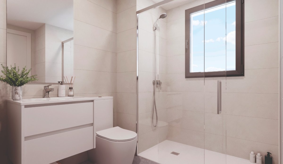 Ванная – Современные апартаменты с 3 спальнями и большой террасой рядом с морем в Кальпе (Коста-Бланка – Аликанте)