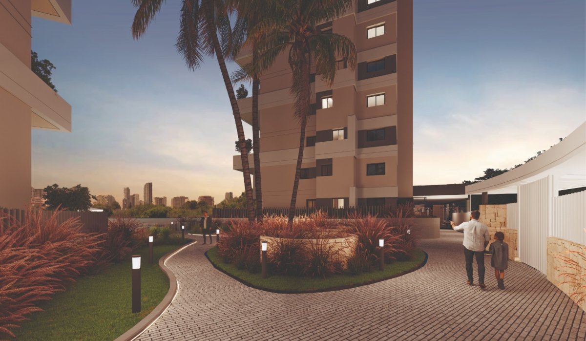 Urbanización – Apartamento moderno de 2 dormitorios con terraza cerca del mar en Calpe (Costa Blanca – Alicante)