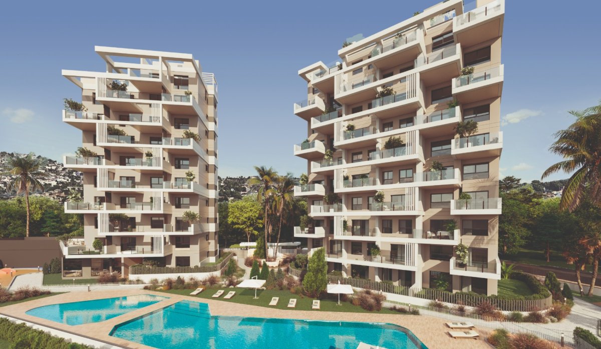 Baseinas – Prabangus penthausas su privačiu soliariumu netoli jūros Calpe (Costa Blanca – Alikantė)